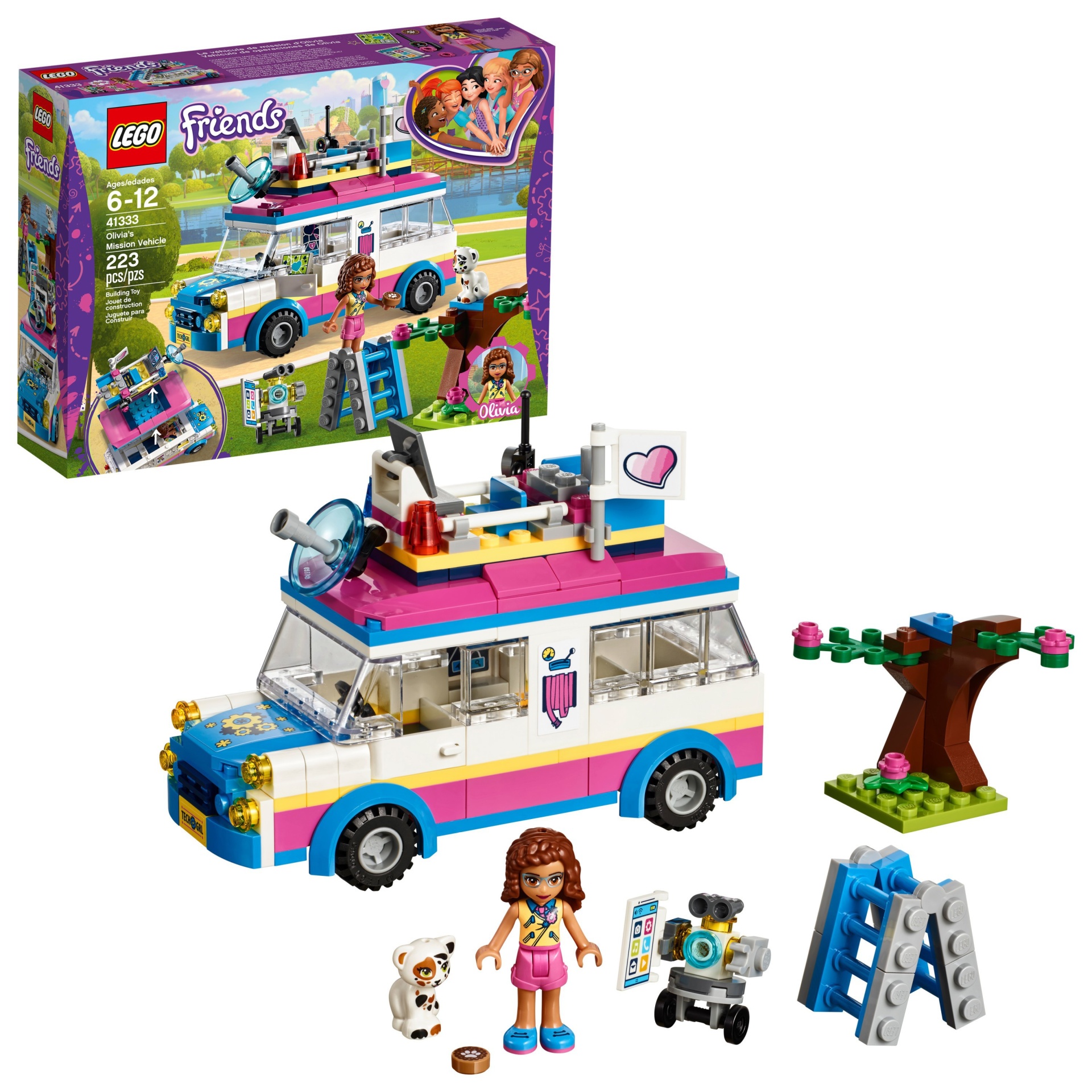 slide 1 of 8, LEGO Friends Olivia's Mission Vehicle 41333, 1 ct