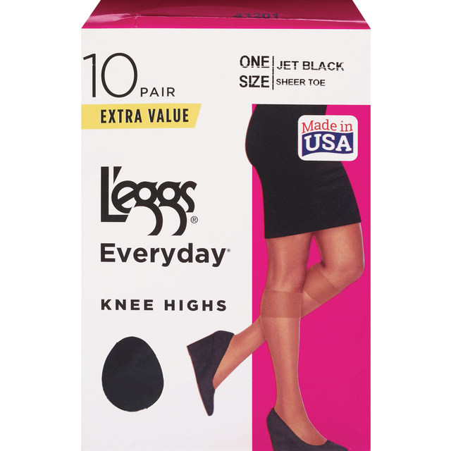 slide 1 of 1, L'Eggs Everyday Pantyhose Regular Suntan Q, 10 ct
