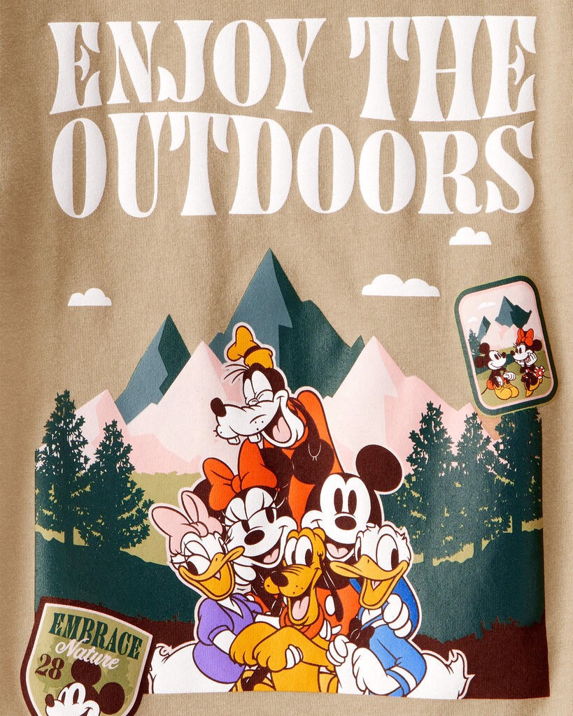 slide 2 of 2, Carter's Carters Toddler "Enjoy The Outdoors" Mickey & Friends Short-Sleeve Graphic Tee - Brown Brown 4T, 1 ct