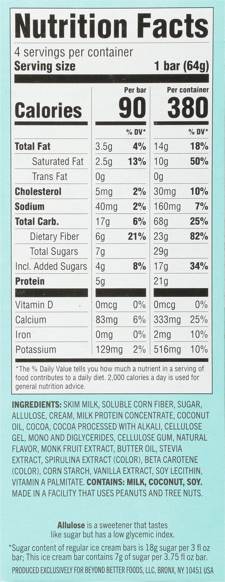 slide 2 of 9, Enlightened Light Mint Chip Ice Cream Bars 4 ea, 15 oz