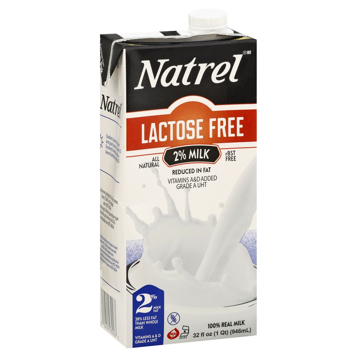 slide 5 of 13, Natrel Lactose Free 100% Real Milk 2%, 32 fl oz