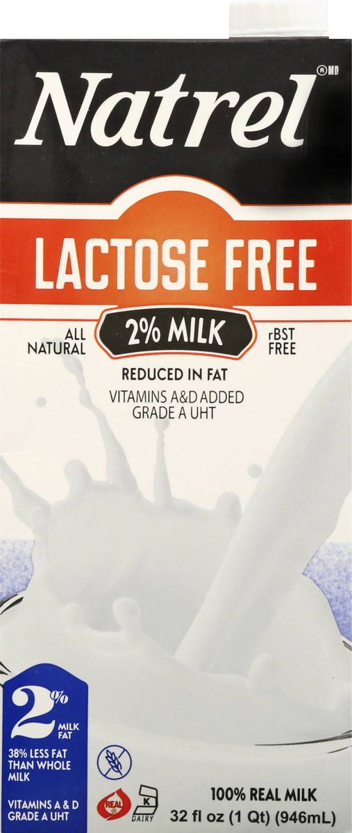 slide 6 of 13, Natrel Lactose Free 100% Real Milk 2%, 32 fl oz