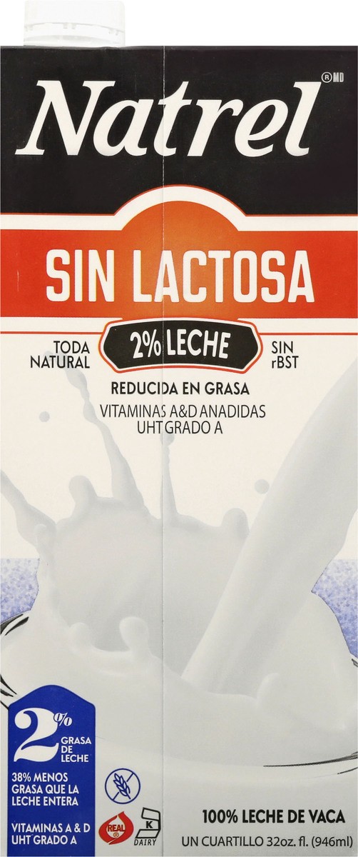 slide 10 of 13, Natrel Lactose Free 100% Real Milk 2%, 32 fl oz