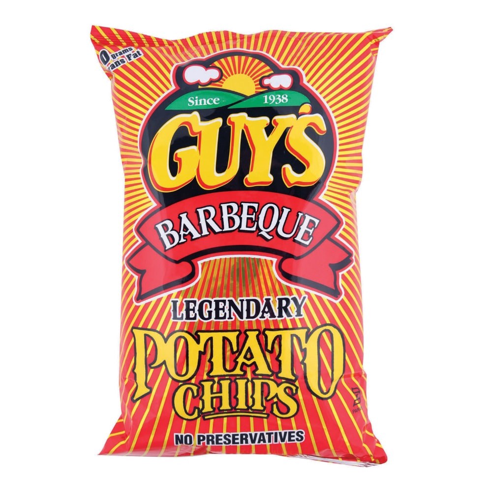 slide 1 of 1, Guy's BBQ Potato Chips, 10 oz