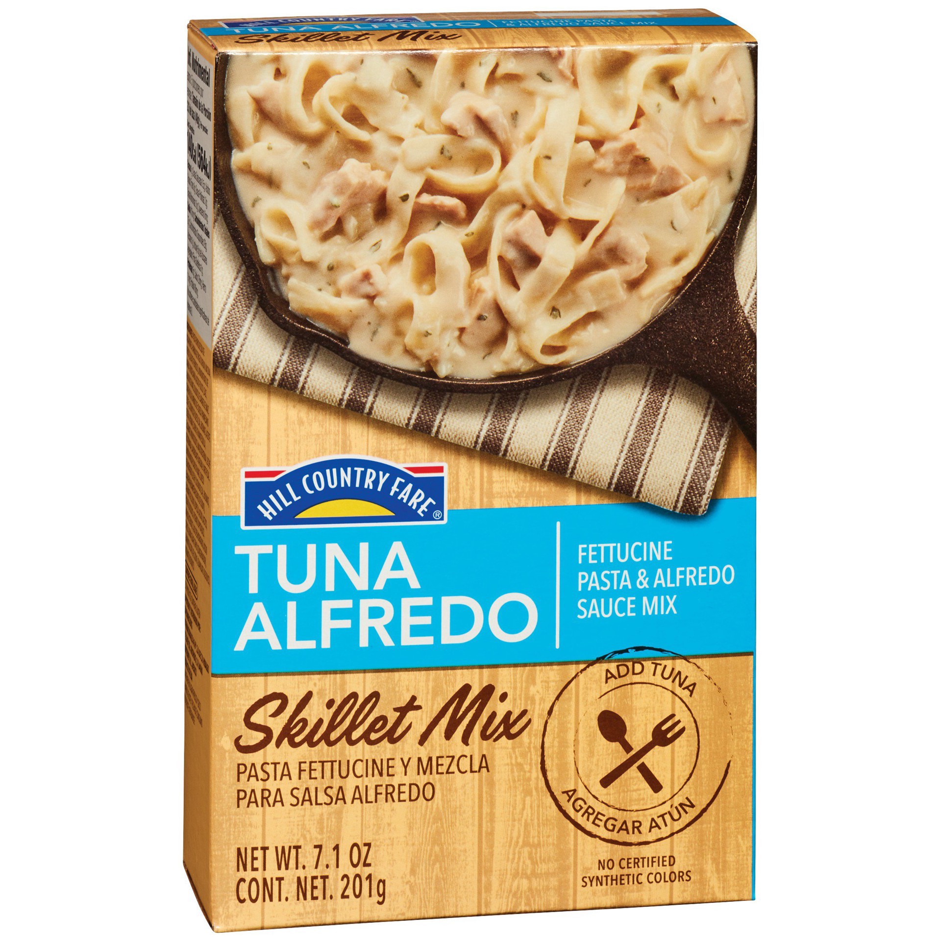 slide 1 of 1, Hill Country Fare Dinner Mix, Tuna Alfredo, 7.1 oz