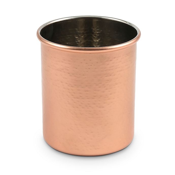 slide 1 of 1, Thirstystone Hammered Penny Copper Utensil Crock, 1 ct