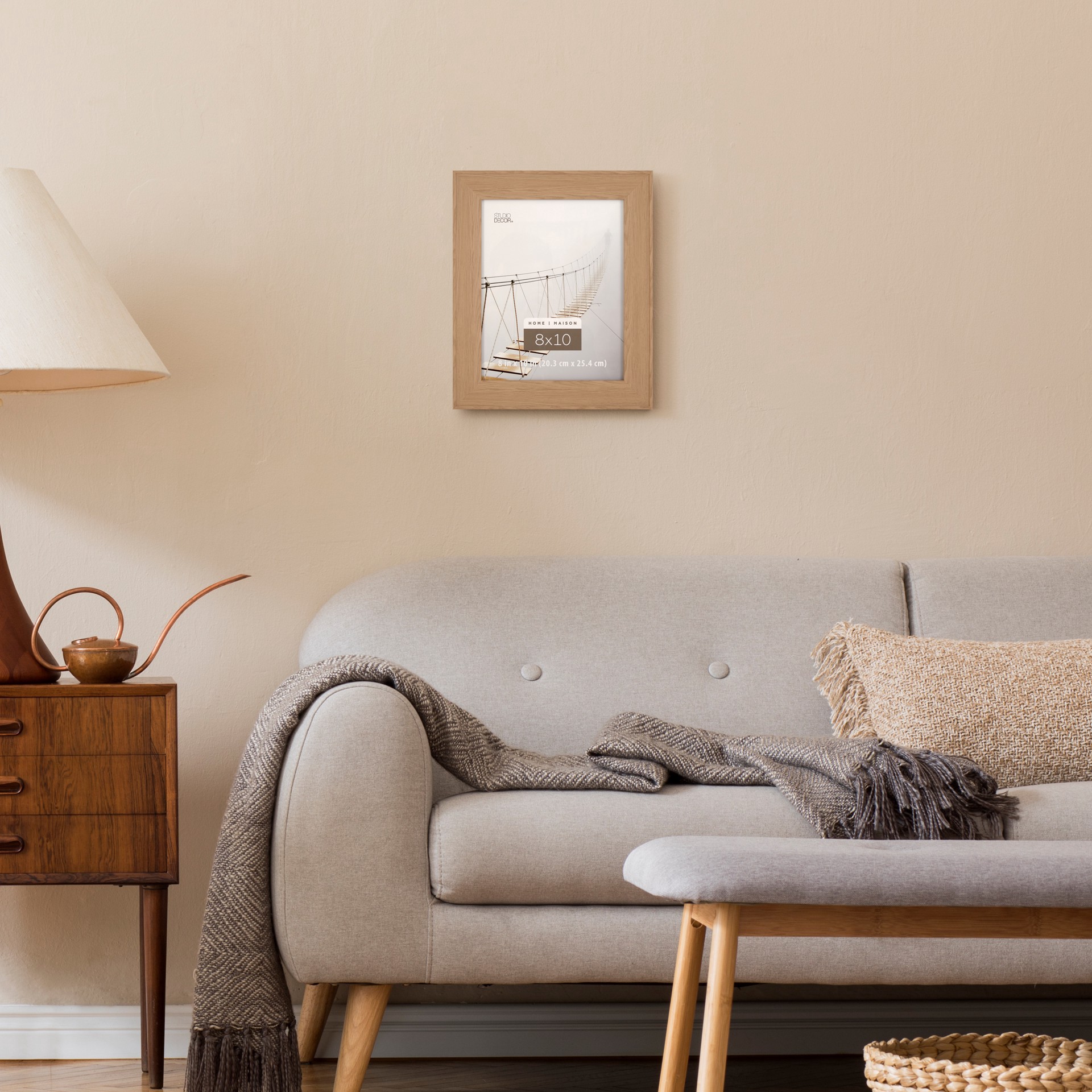 slide 5 of 5, Home 8" X 10" Natural Picture Frame By Studio Decor, 8 in x 10 in