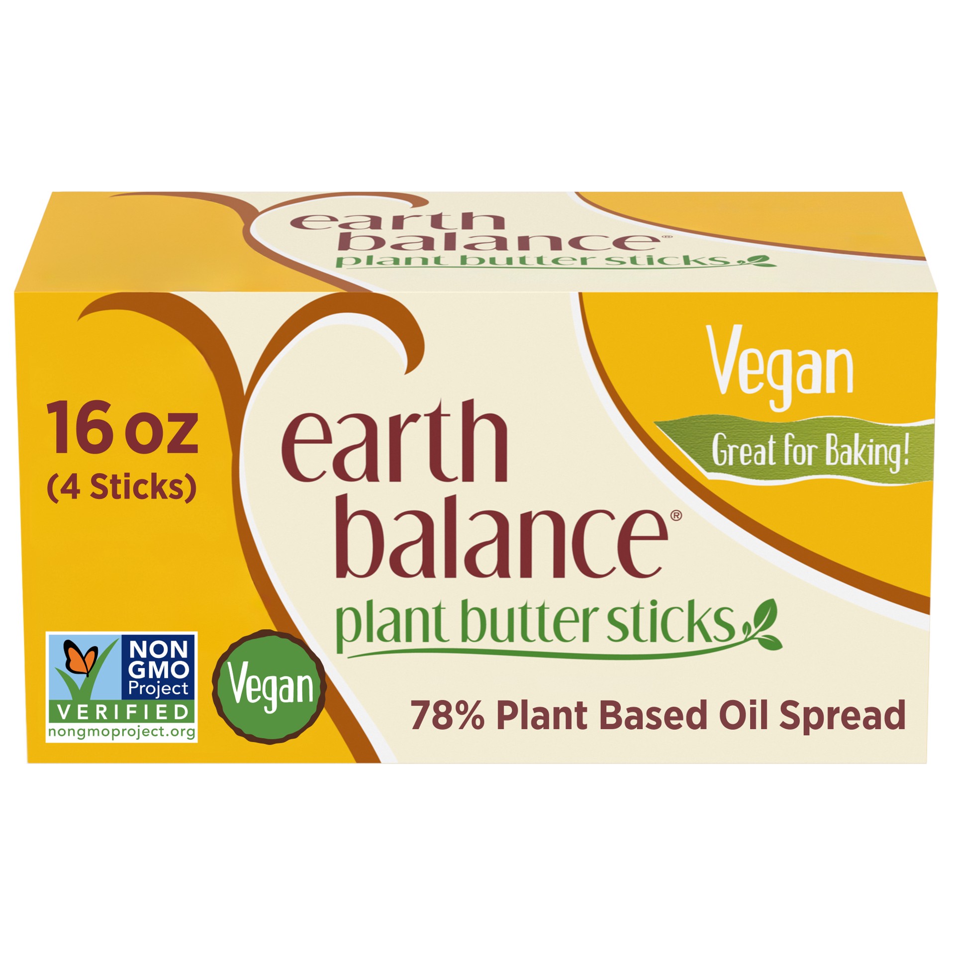slide 1 of 15, Earth Balance Plant Butter Sticks Vegan Plant Based Oil Spread, 16 oz., 4 Count, 4 ct