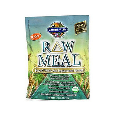 slide 1 of 1, Garden of Life Raw Meal Original Packet Organic Sgl, 3 oz