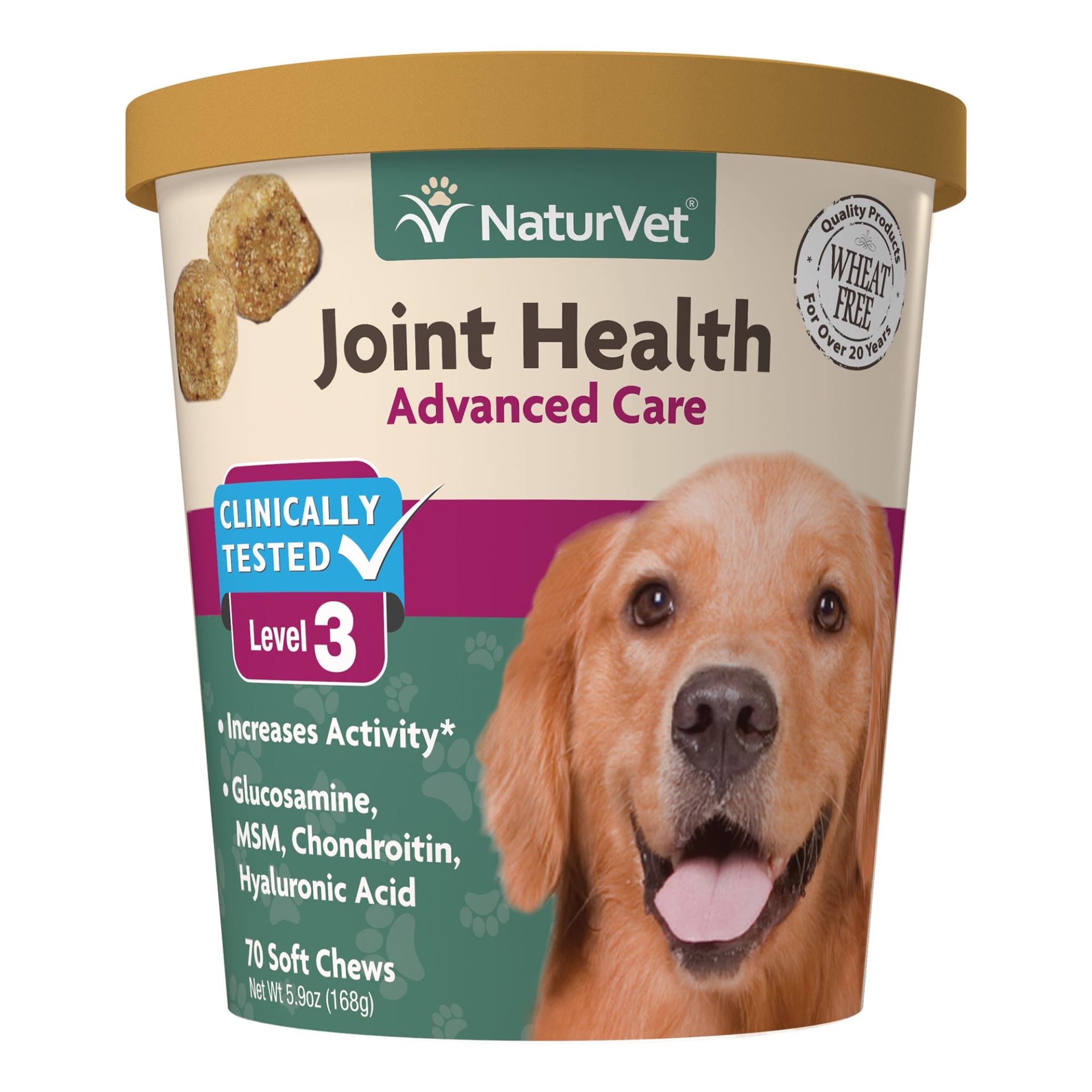 slide 1 of 1, NaturVet Joint Health Advanced Care Dog Soft Chews, 70 ct