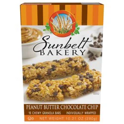 Chewy Granola Bars, Sunbelt Bakery Family Pack Peanut Butter Chocolate Chip