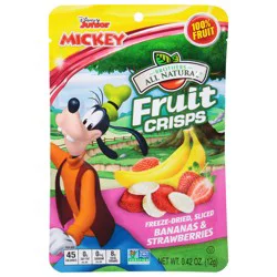 Brothers All Natural Bananas & Strawberries Fruit Crisps - 0.42 oz