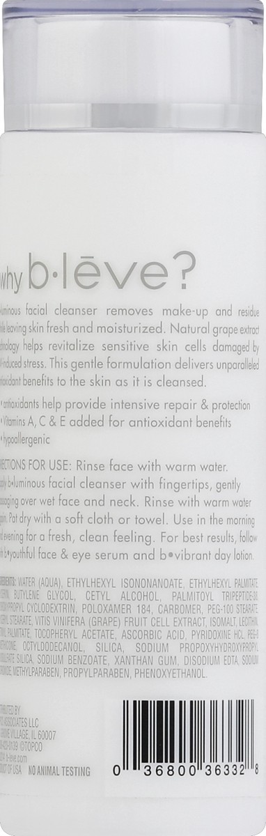 slide 6 of 6, b•lēve b•luminous Facial Cleanser, 6.6 fl oz