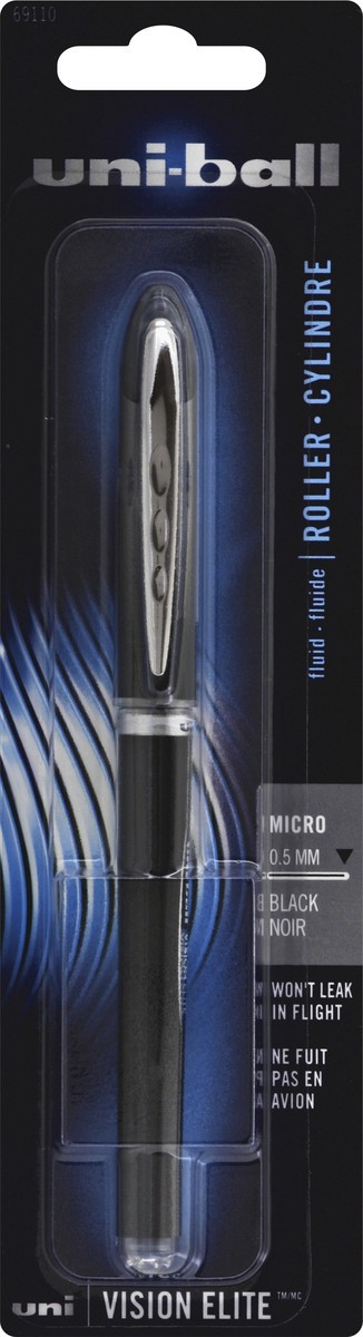 slide 2 of 2, uni-ball Roller Pen, Micro (0.5 mm), Black, 1 ct