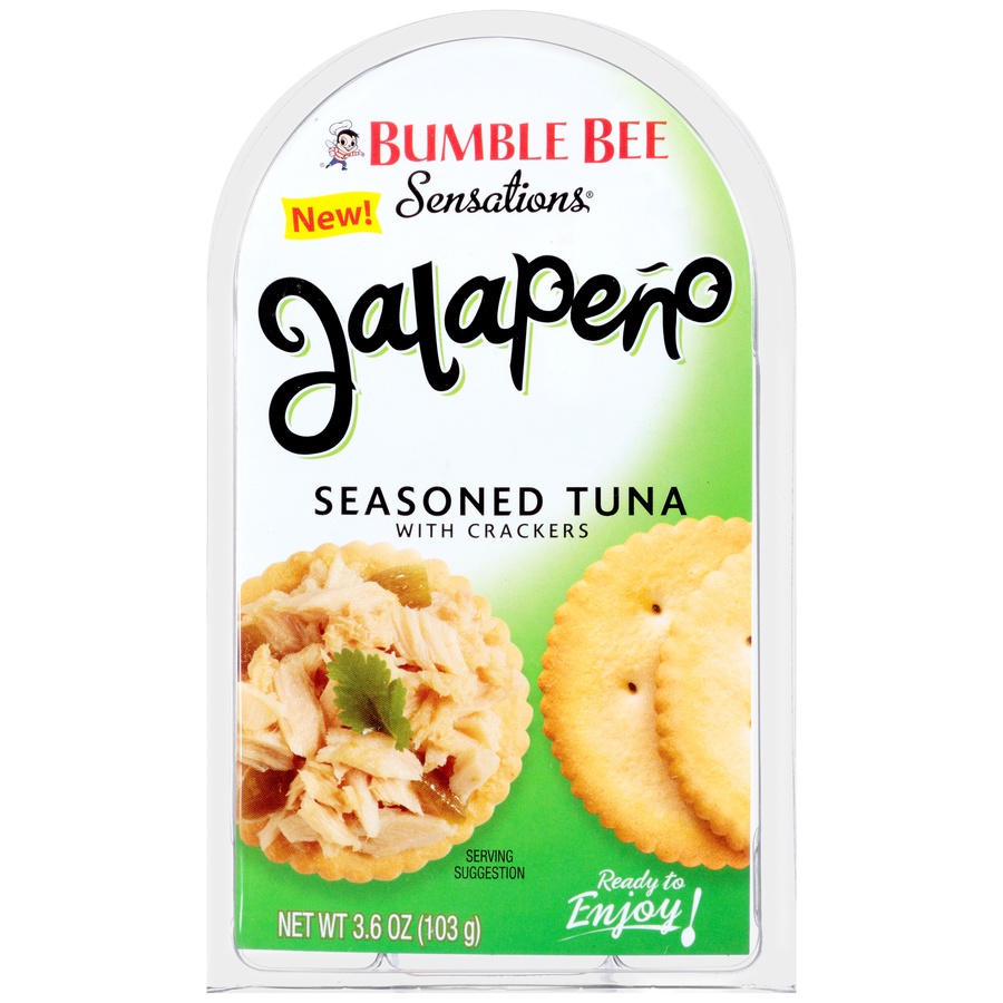 slide 1 of 8, Bumble Bee Sensations Jalapeno Tuna Kit, 3.6 oz