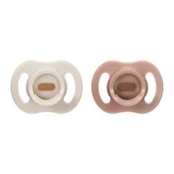 Tommee Tippee Ultra-light StayPut Silicone Pacifiers for 6-18 Months, Grey & Brown