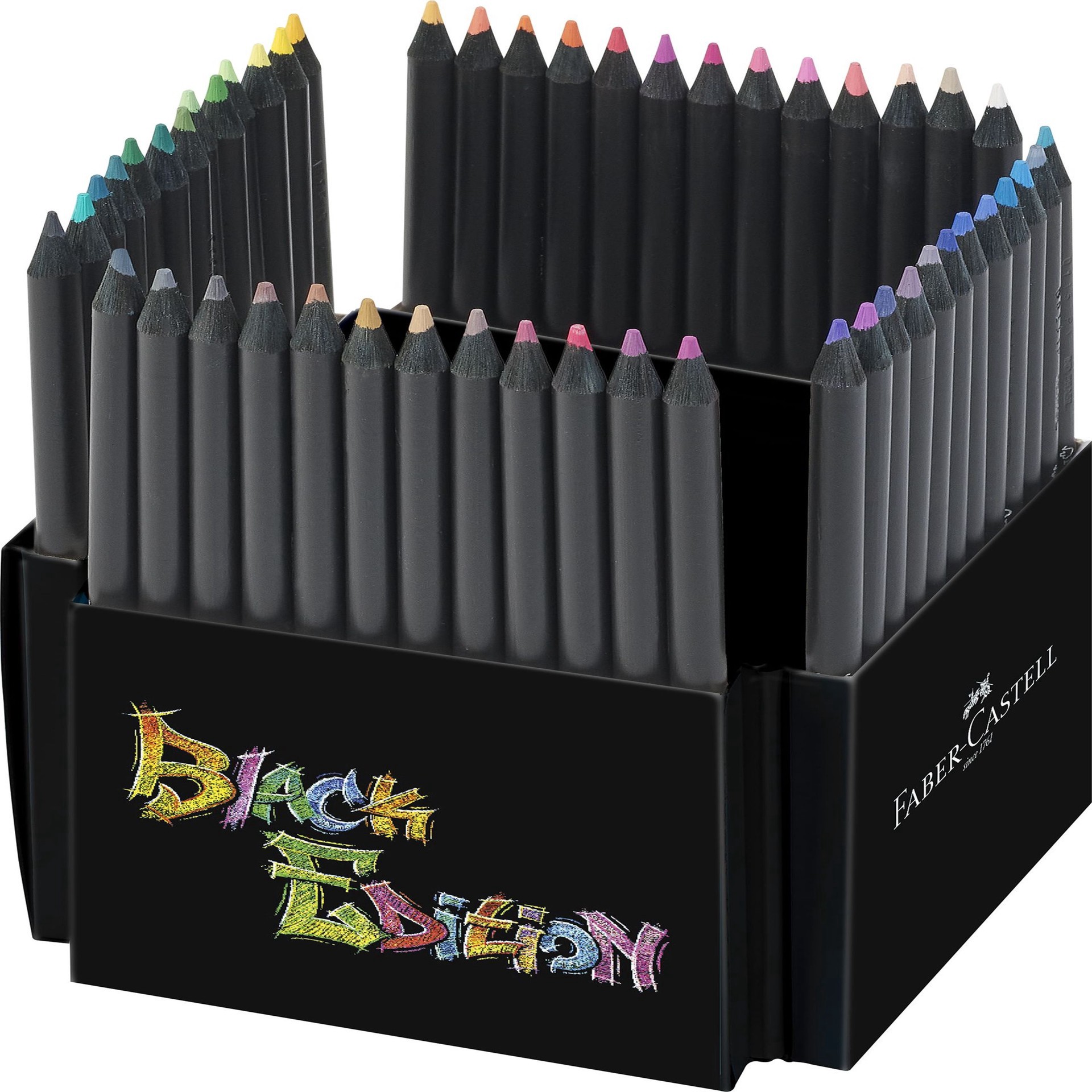 slide 10 of 10, Faber-Castell Black Edition 50-Piece Colored Pencils, 50 ct