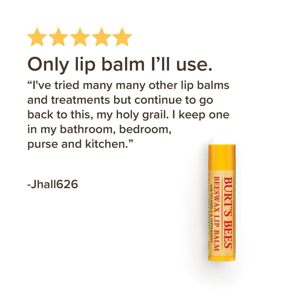 slide 2 of 6, Burt's Bees Natural Origin Moisturizing Beeswax Lip Balm, 2 ct