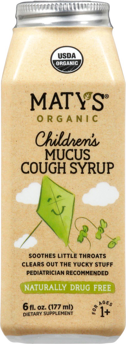 slide 8 of 10, Maty's Organic Children's Mucus Cough Syrup, 6 fl oz