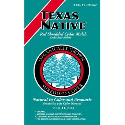 Texas Native Red Shredded Cedar Mulch