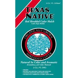 Texas Native Red Shredded Cedar Mulch