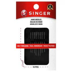 SINGER Assorted Self-Threading Hand Needles, 10 Count