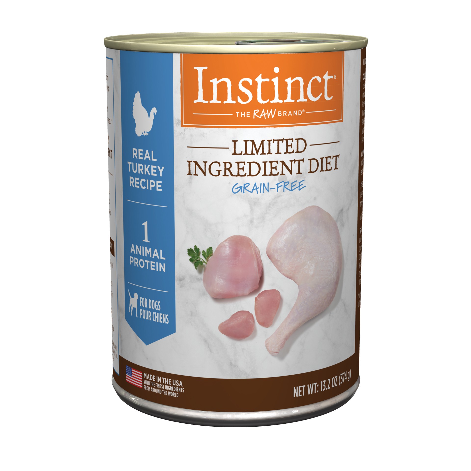 slide 1 of 9, Instinct Limited Ingredient Diet Turkey Wet Dog Food, 13.2 oz. Can, 13.2 oz