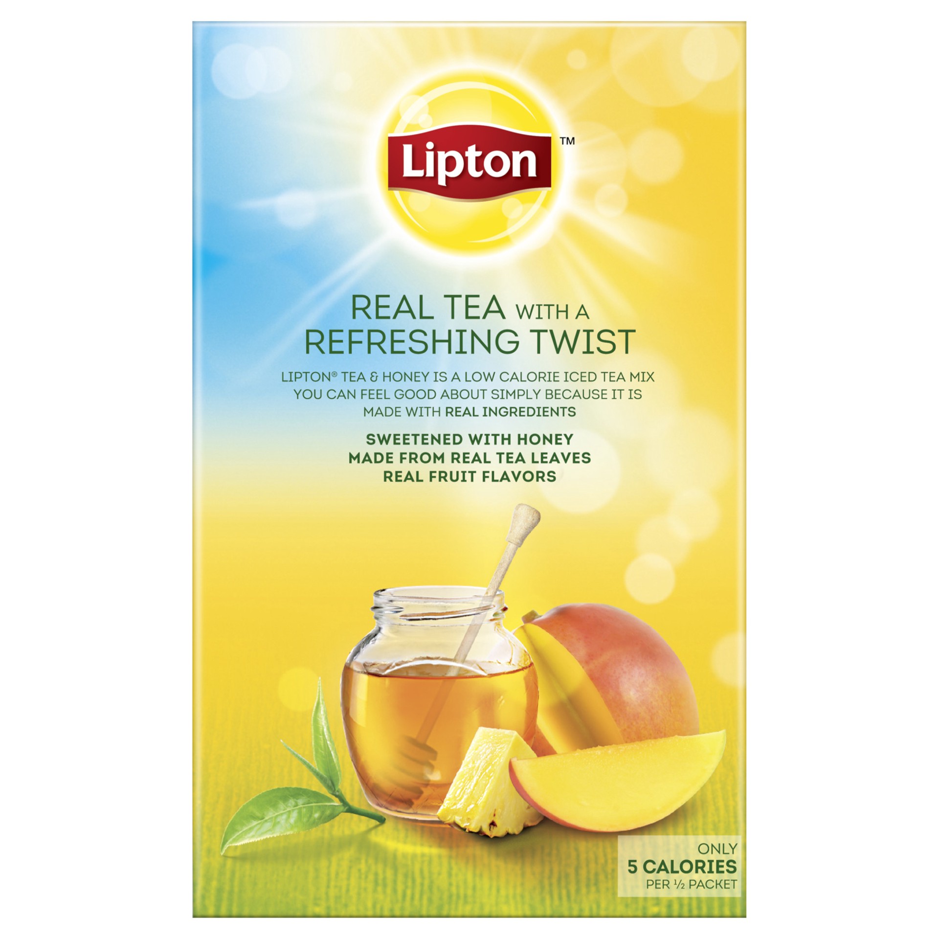 slide 2 of 5, Lipton Tea and Honey Iced Tea To Go Packets Mango Pineapple, 10 ct, 10 ct