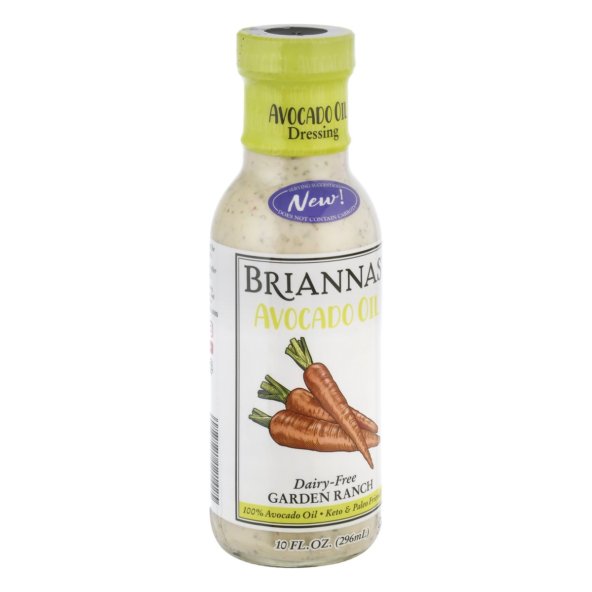 slide 2 of 12, BRIANNAS Dairy-Free Garden Ranch Avocado Oil Dressing 10 oz, 10 oz