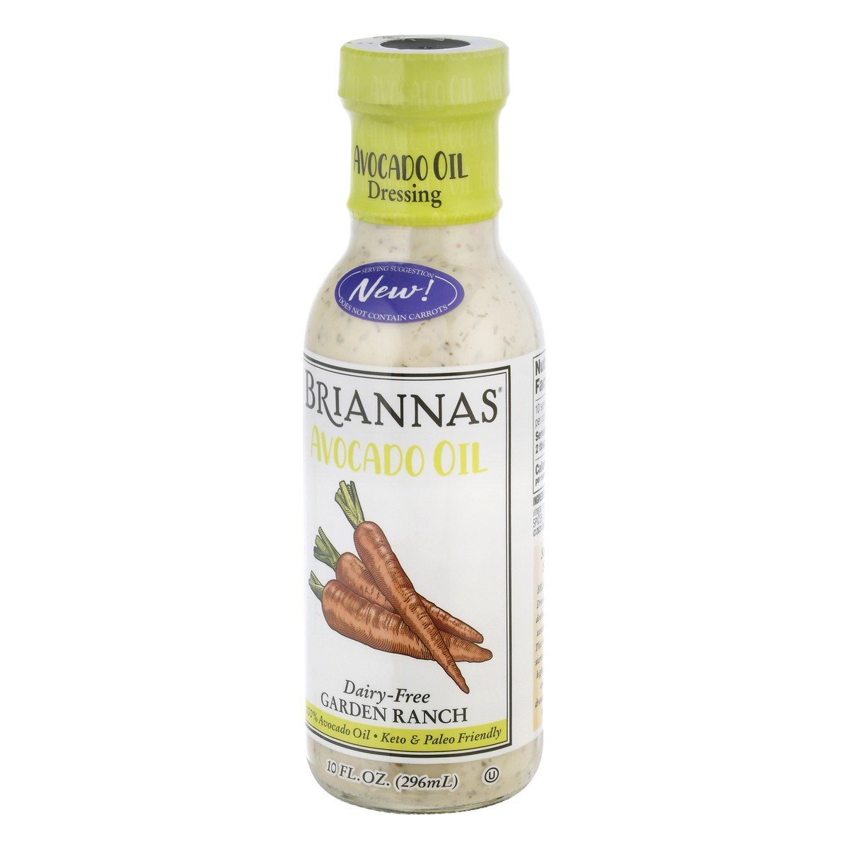 slide 5 of 12, BRIANNAS Dairy-Free Garden Ranch Avocado Oil Dressing 10 oz, 10 oz