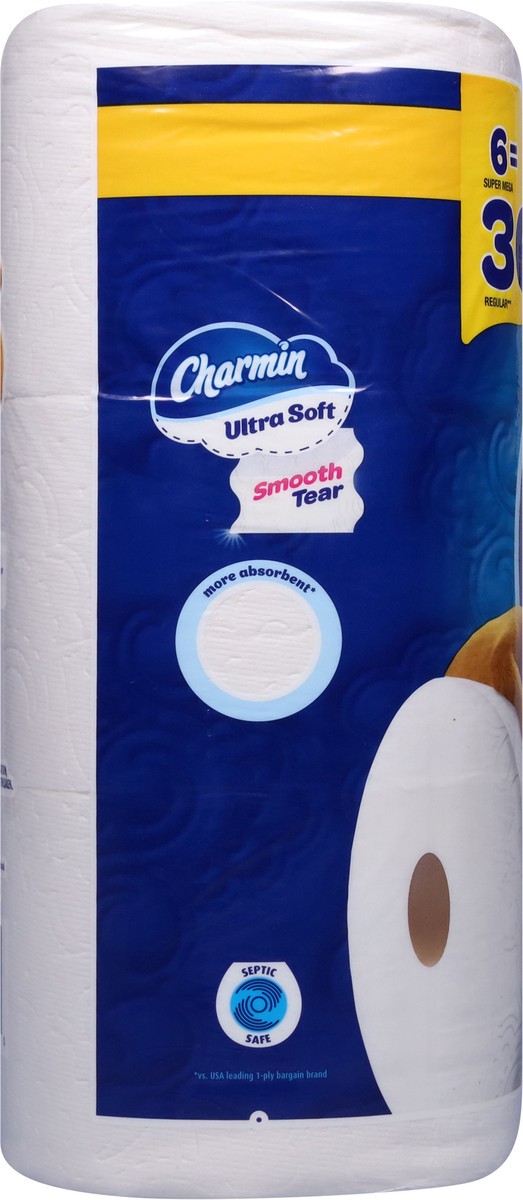 slide 3 of 12, Charmin Ultra Soft Toilet Paper 6 Mega XL Rolls, 336 Sheets Per Roll, 6 ct