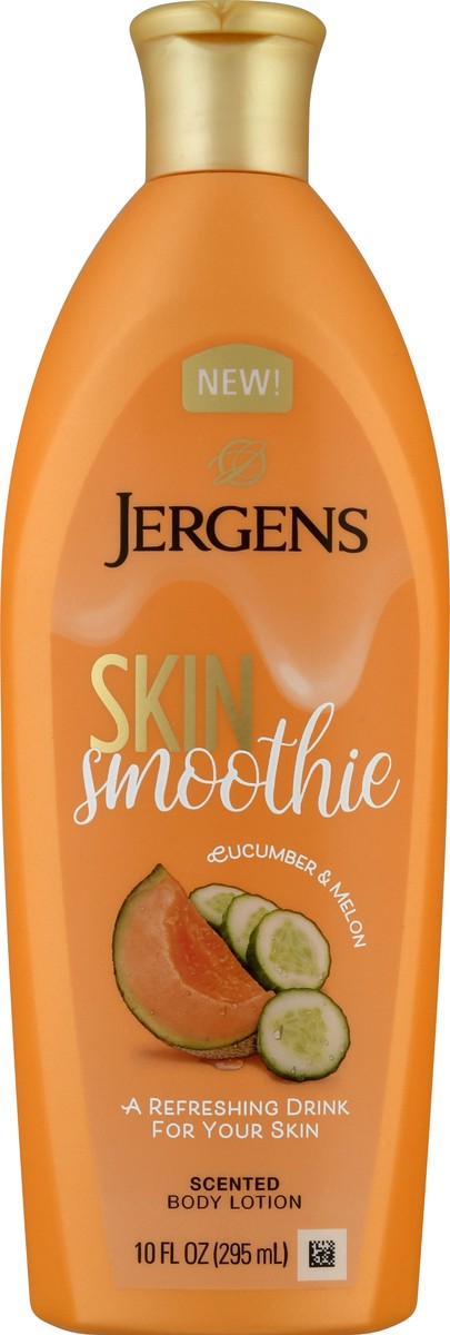 slide 8 of 9, Jergens Hand and Body Lotion, Skin Smoothie Cucumber & Melon Scented Body Lotion, 10 Oz, 10 oz