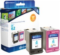 slide 1 of 1, Dataproducts Remanufactured Ink Cartridges For HP 62 Combo Pack - Black/Tri-Color, 1 ct