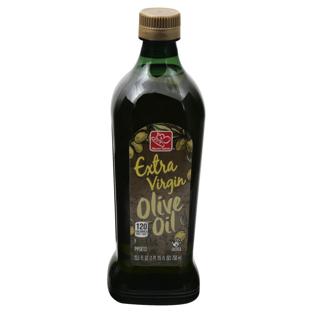 slide 1 of 1, Harris Teeter Olive Oil - Extra Virgin, 25.5 oz