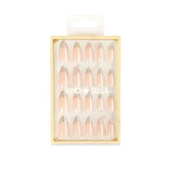 Vivid Tella Nails - Aurora French Silver