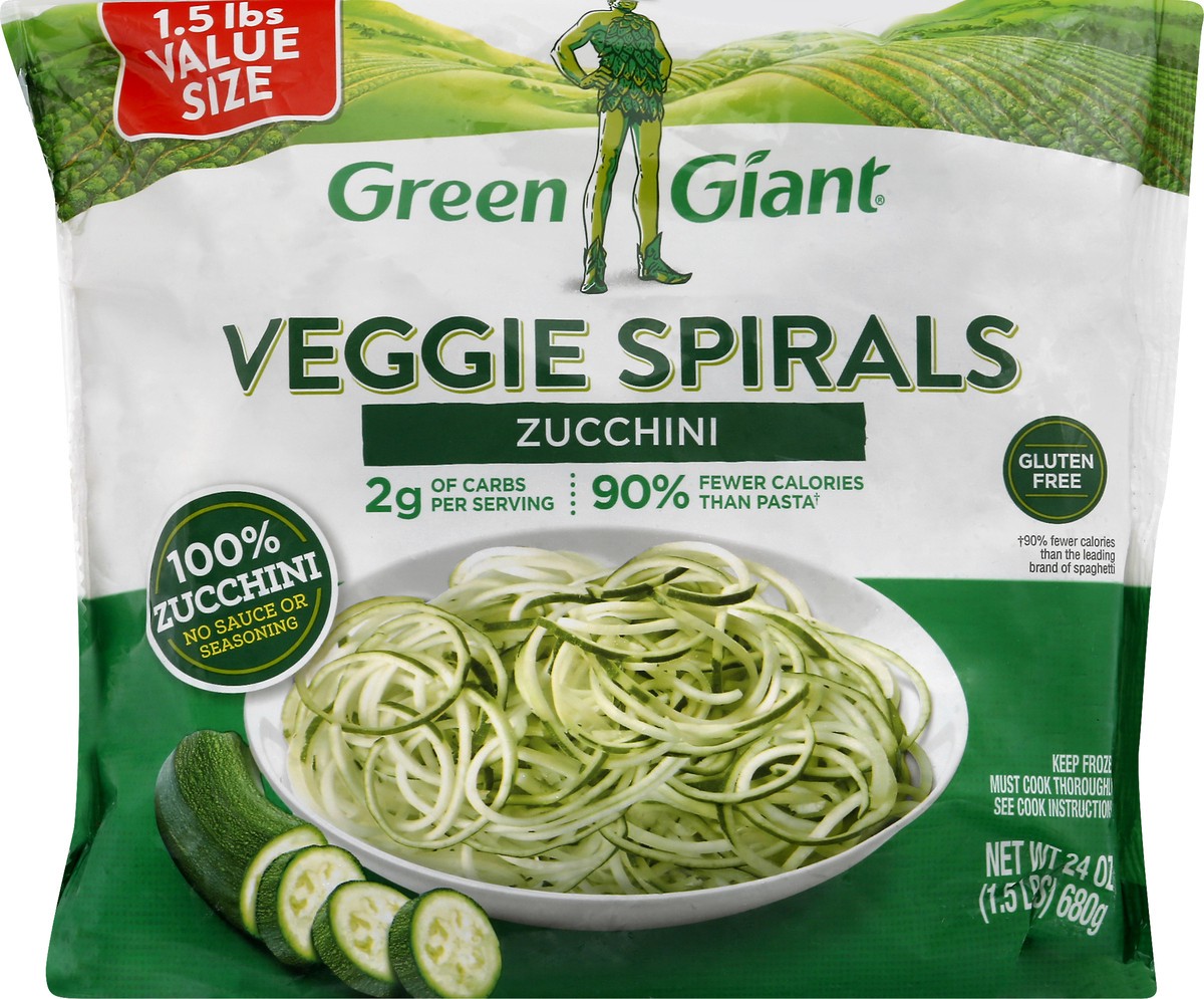 slide 10 of 12, Green Giant Value Size Zucchini Veggie Spirals 24 oz, 24 oz