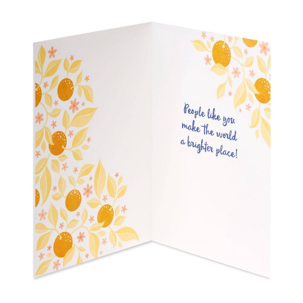 slide 2 of 5, Carlton Cards Thank You Floral Greeting Card, 1 ct