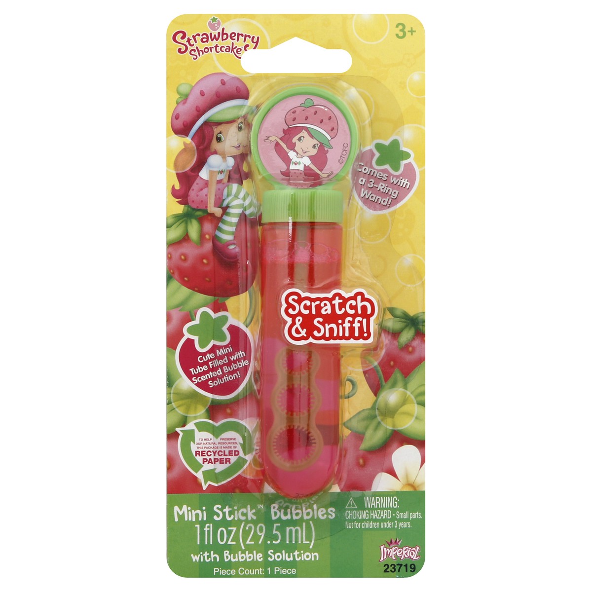 slide 2 of 2, Strawberry Shortcake Stick Bubbles 1 oz, 1 ct