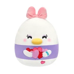 Squishmallows 8" Disney Valentines Day Daisy Duck with Hearts Plush