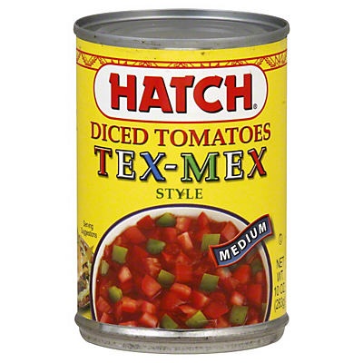 slide 1 of 1, Hatch Diced Tomatoes Tex-Mex Style Medium, 10 oz