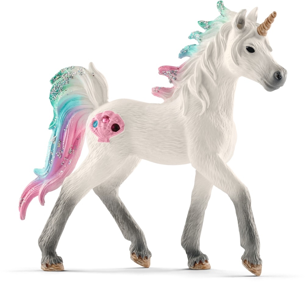 slide 1 of 1, Schleich Foal Sea Unicorn Figurine, 1 ct