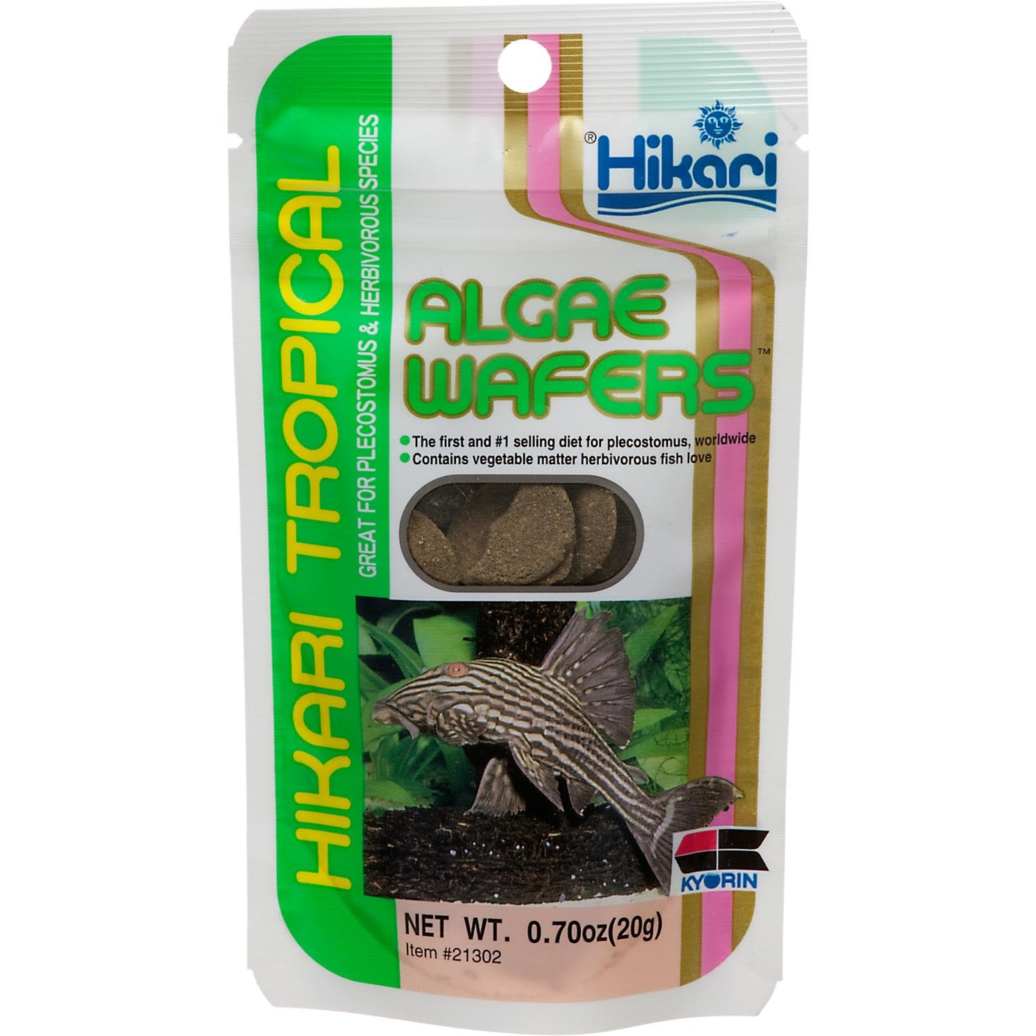 slide 1 of 1, Hikari Tropical Algae Wafers for Plecostomus & Algae Eaters, 0.7 oz