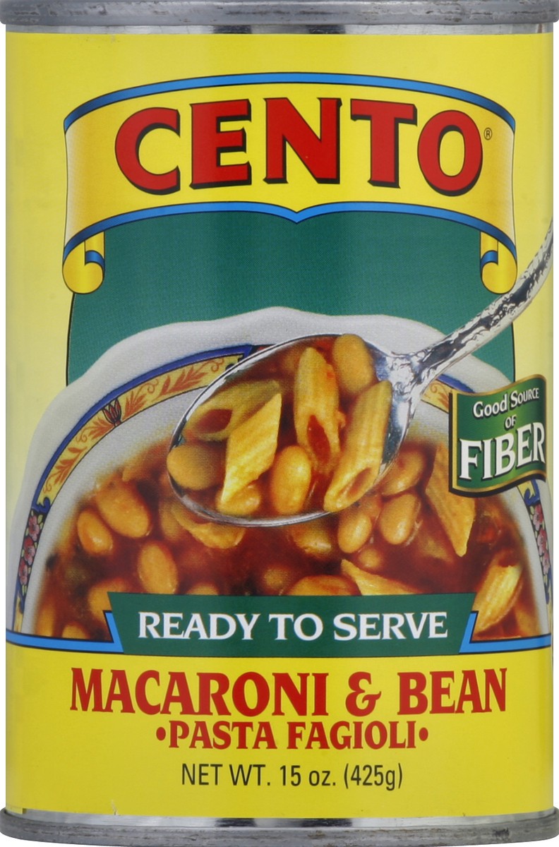 slide 2 of 2, Cento Ready To Serve Macaroni & Bean Pasta Fagioli, 15 oz