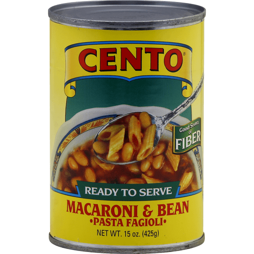 slide 1 of 2, Cento Ready To Serve Macaroni & Bean Pasta Fagioli, 15 oz