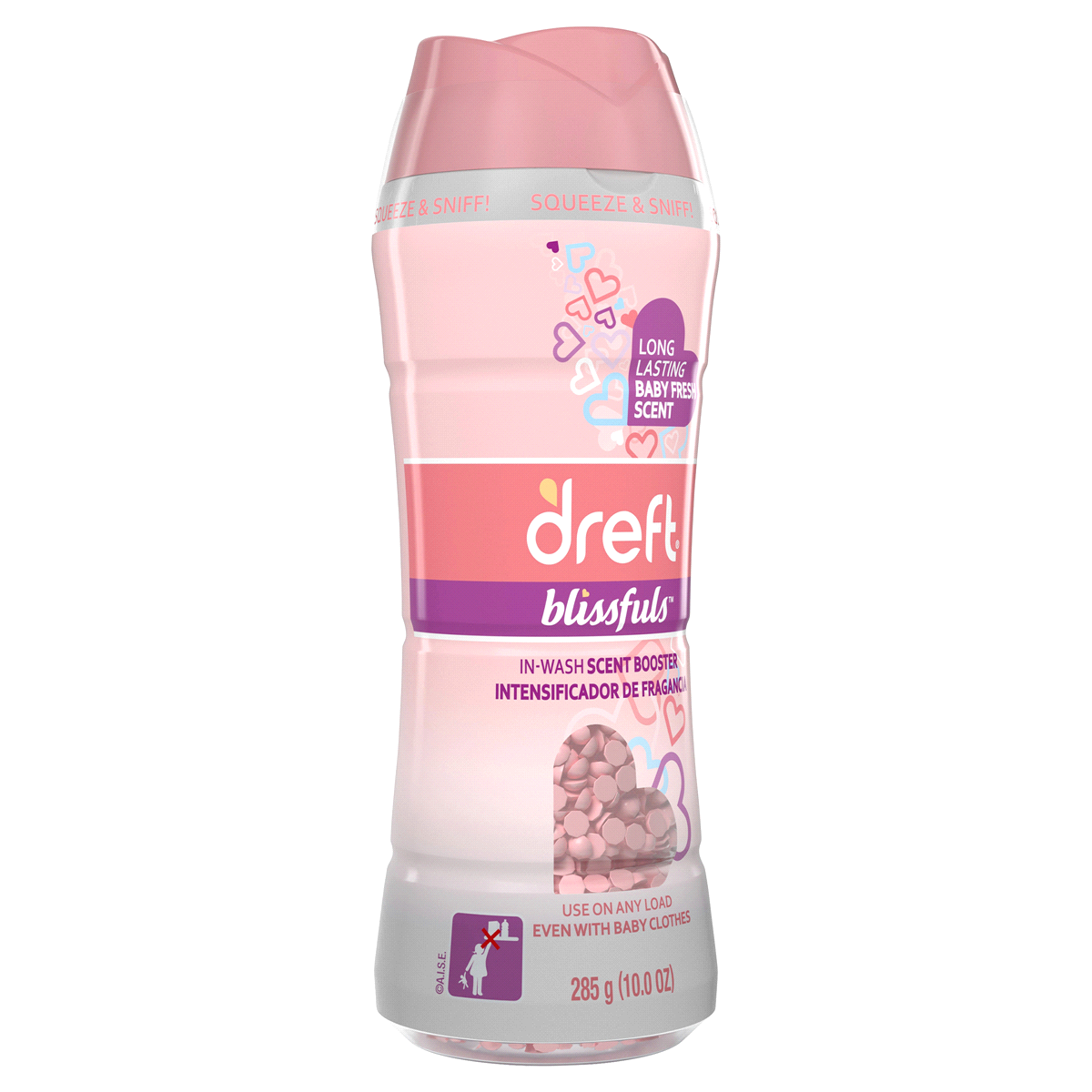 slide 2 of 3, Dreft Blissfuls In-Wash Scent Booster Beads, Baby Fresh, 10 oz