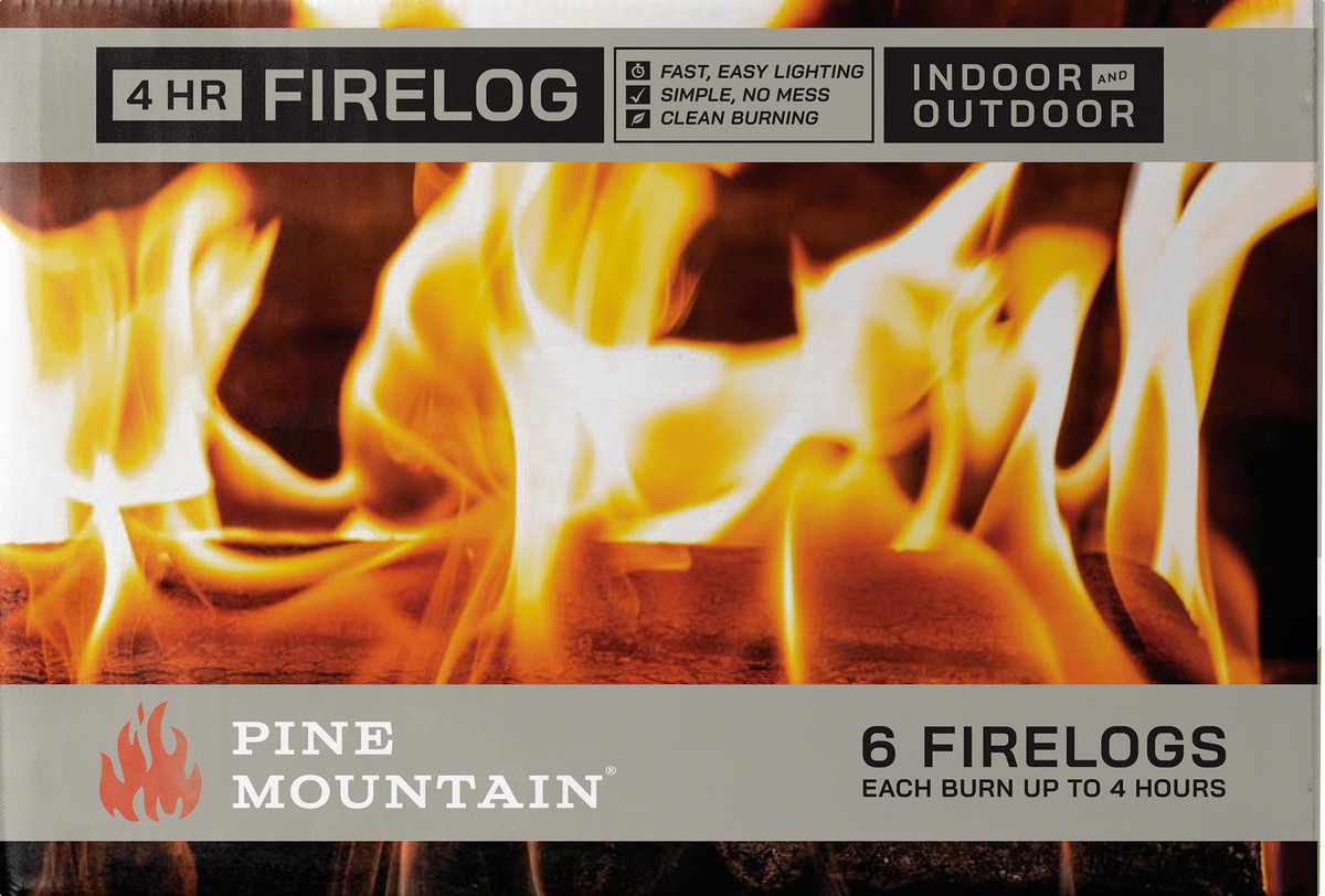 slide 2 of 7, Pine Mountain Classic 4-Hour Fire Logs, 6 ct