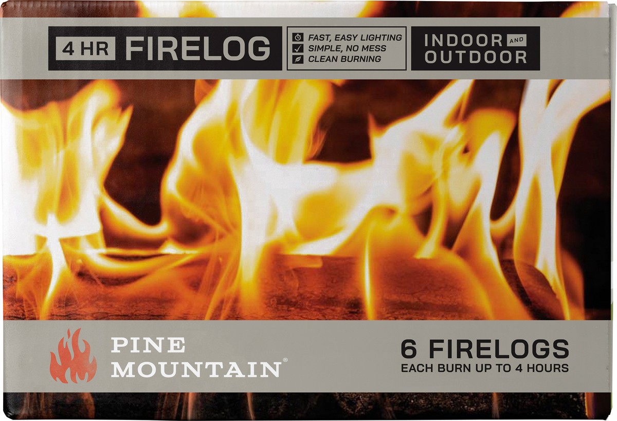 slide 6 of 7, Pine Mountain Classic 4-Hour Fire Logs, 6 ct