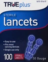 Trueplus Ultra Thin 30g Lancet - 100 CT