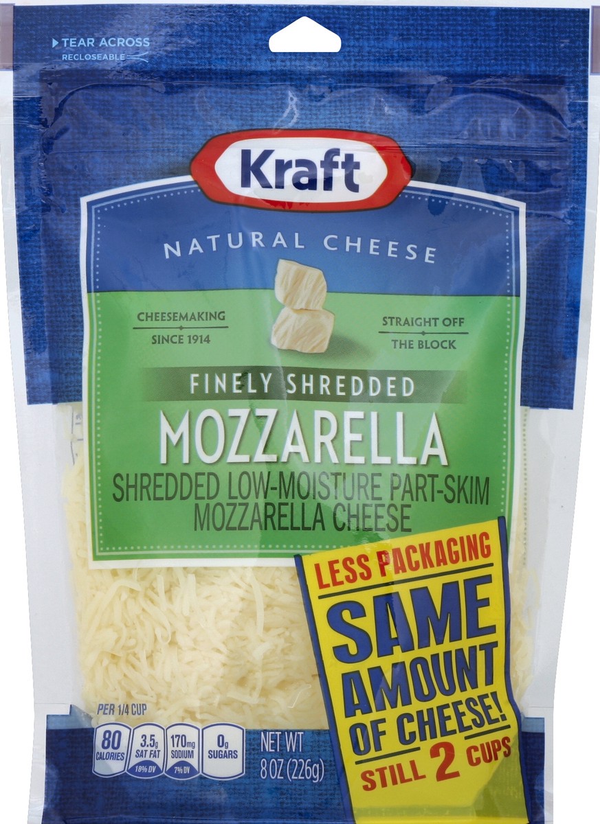 slide 1 of 2, Kraft Finely Shredded Cheese 8 oz, 8 oz