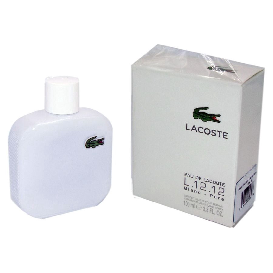 slide 1 of 3, Eau de Lacoste L.12.12 Blanc Eau De Toilette Spray, 3.3 fl oz
